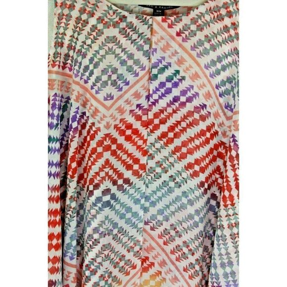 Zac & Rachel M Top Sleeveless Tank Geometric Print - Picture 5 of 5